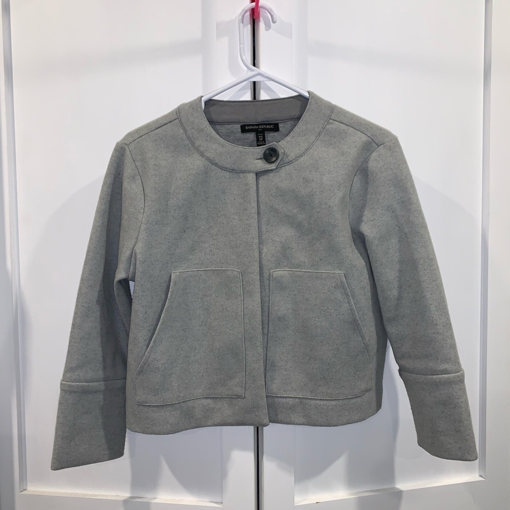 Banana Republic Light Gray Women's Blazer